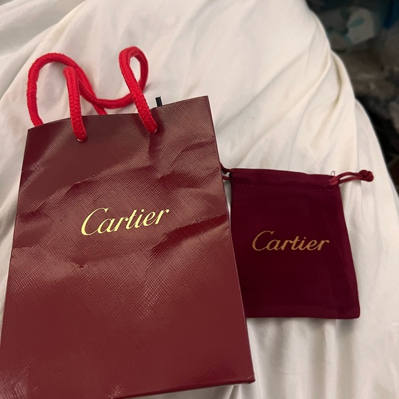 Cartier Burgundy Bag and Pouch Set - Picture 1 of 2